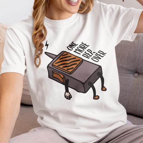 Grappige militair geïnspireerde fitness-T-shirt sportschool meme cadeau voor gewichtheffer Cartoon walkie talkie Crossfit Club sportkleding - nog één vertegenwoordiger, over - Image 6