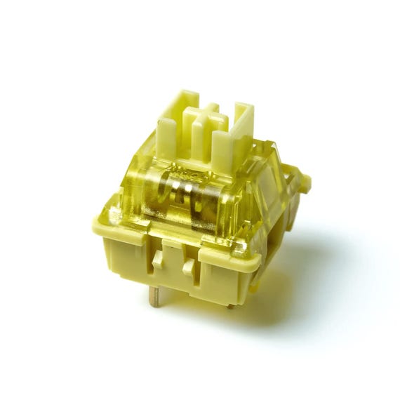 Lubed & Filmed Akko V3 Cream Yellow Pro Linear Switches - Image 3