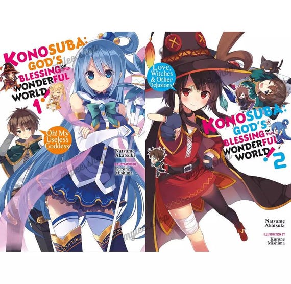 Konosuba : God’s Blessing on This Wonderful World! Vol.1-17 - Light Novel Full Set (NEW) Fast Shipping - Image 2