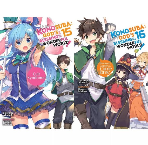 Konosuba : God’s Blessing on This Wonderful World! Vol.1-17 - Light Novel Full Set (NEW) Fast Shipping - Image 5