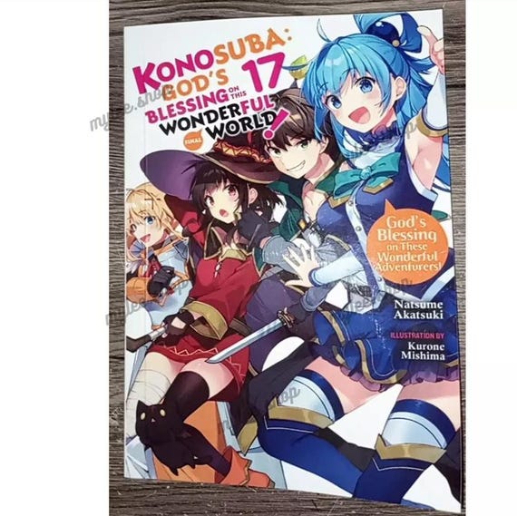 Konosuba : God’s Blessing on This Wonderful World! Vol.1-17 - Light Novel Full Set (NEW) Fast Shipping - Image 8