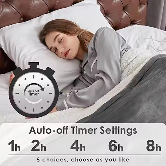 K-JONES Luxury Heated Blanket โ King Size (90" x 102") | 6 Heat Settings, Ultra Soft & Fast Heating - Image 3