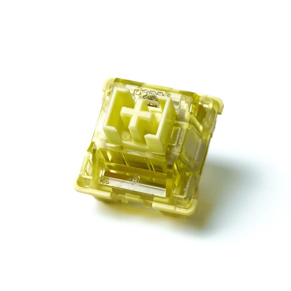 Lubed & Filmed Akko V3 Cream Yellow Pro Linear Switches
