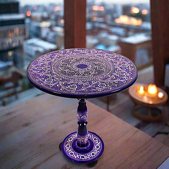 Wooden Round shape Coffee Table. - Image 4