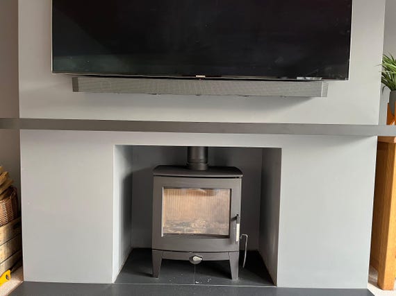 Fireproof Floating Metal Mantel Shelves For Living Room Furniture And Decor by PonomaSteel