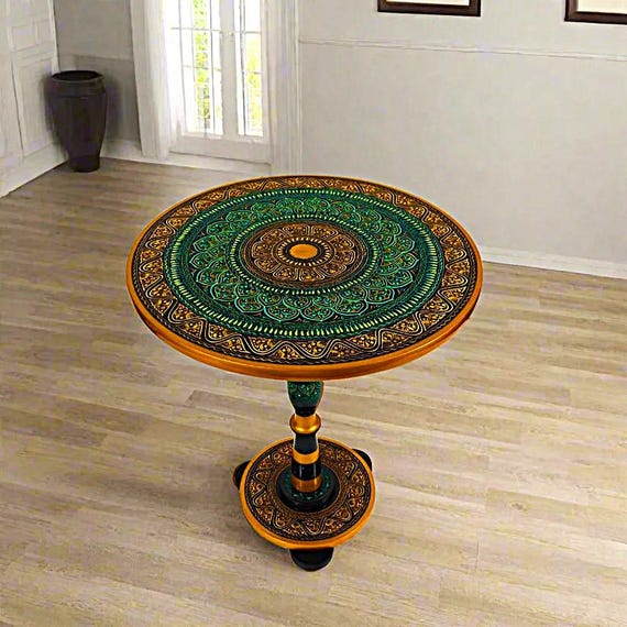 Wooden Round shape Coffee Table. - Image 8