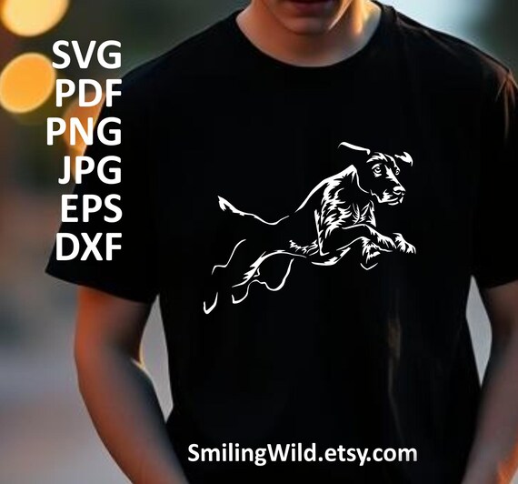 German Shorthaired Pointer SVG: Jumping Agility Dog Clipart (Digital Download) - Image 3