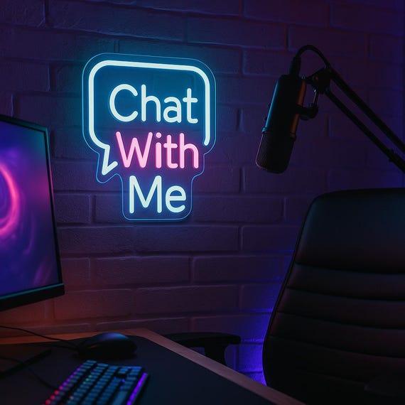 Streaming Studio Neon Sign. Webcam and LIVE, Streamer with Microphone, Live Stream, Video Stream, Gaming Session Decor - Image 5