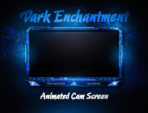 Dark Enchantment Animated Webcam Overlay: Twitch Facecam Frame