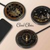 Wireless Charger Pad Universal iPhone Android Original Design Charging Station Medallion Fast Charging Gift Holiday Celestial Moon Wireless Charger Pad Universal iPhone Android Original Design Charging Station Medallion Fast Charging Gift Holiday Celestial Moon