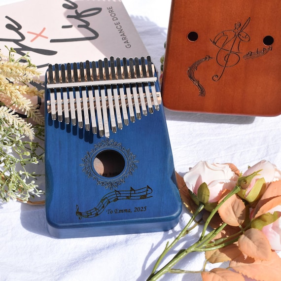 17-Key Personalized Kalimba | African Thumb Piano with Engraving | Unique Gift for Kids, Adults & Music Enthusiasts - Image 4