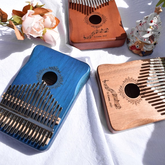 17-Key Personalized Kalimba | African Thumb Piano with Engraving | Unique Gift for Kids, Adults & Music Enthusiasts - Image 3