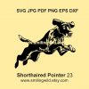 Jumping German Shorthaired Pointer SVG & PNG, DXF – Pointing Dog canine clipart Vector graphic for Cricut, Laser Cutting, instant download
