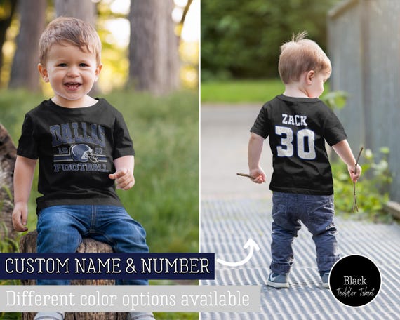 Custom Dallas Football Onesies®, Personalized Dallas Retro 80s Style Baby Bodysuit, Trendy Game Day Baby T-Shirt, Football Baby Shower Gifts - Image 3