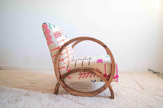 Mid century chair and ottomanset, wooden armchair classic chair modern chair, Comfy armchair for living room - Image 3