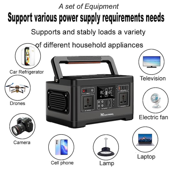 500W Portable Power Station  Solar Generator Power Bank Camping Emergency - Image 4