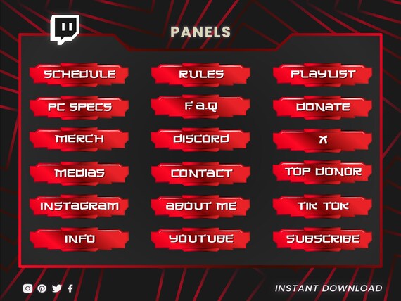 Twitch overlays, animated webcam,twitch panels, twitch screens, twitch transition, twitch chat box, Twitch top banner, Intermission overlay - Image 6