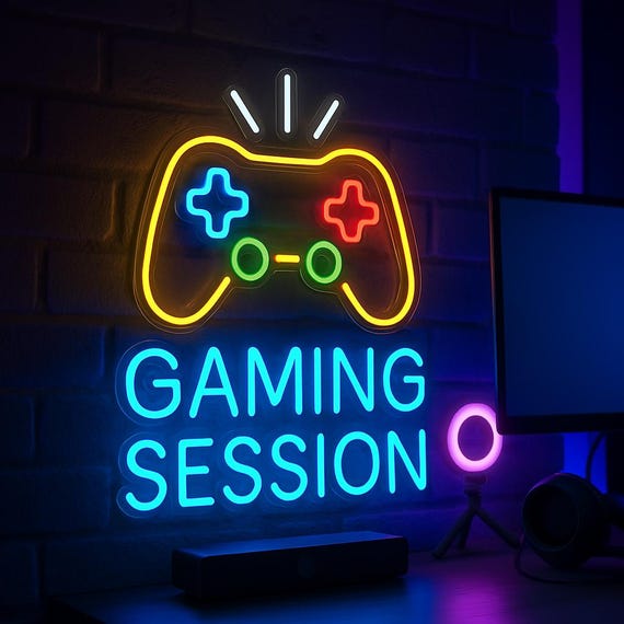 Streaming Studio Neon Sign. Webcam and LIVE, Streamer with Microphone, Live Stream, Video Stream, Gaming Session Decor - Image 6
