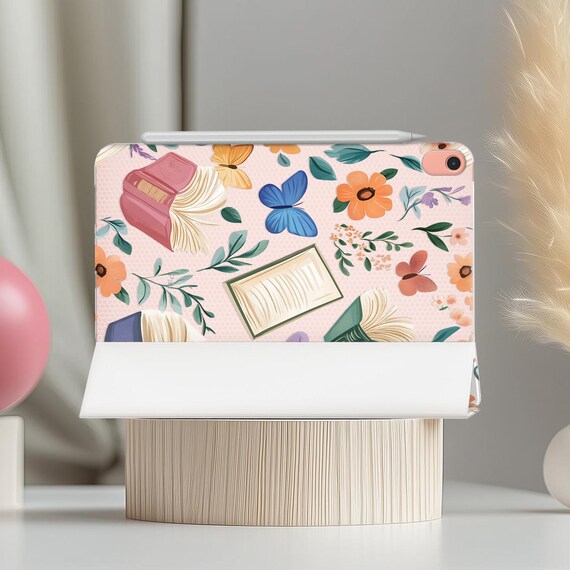 Books and flowers Case for Samsung Galaxy S2 9.7 11 inch tablet Samsung tab S4 S8 Ultra S6 stand 10.1 A8 S9 2022 fish tab S7 case A8 10.5 in - Image 2