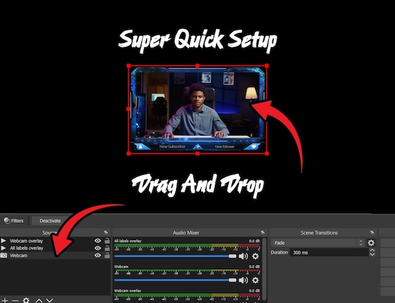 Dark Enchantment Animated Webcam Overlay: Twitch Facecam Frame - Image 2