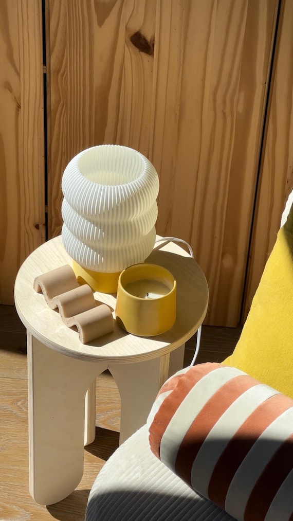 Wooden Stool. Modern Side Table. Indoor Plant Stand. Small Side Table. Modern Plant Stand. End Table. Laptop Table. Bedside Table. - Image 4