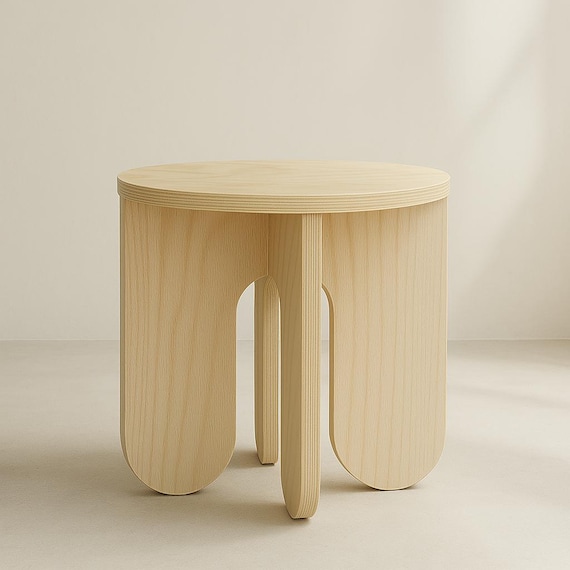 Wooden Stool. Modern Side Table. Indoor Plant Stand. Small Side Table. Modern Plant Stand. End Table. Laptop Table. Bedside Table. - Image 6