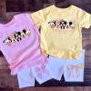Mickey Co Kids Set, Girls Minnie Biker tshirt, Toddler Youth Disneyworld Cute Short, Matching Daughters Disney Outfit, Minnie Co Sibling Mickey Co Kids Set, Girls Minnie Biker tshirt, Toddler Youth Disneyworld Cute Short, Matching Daughters Disney Outfit, Minnie Co Sibling