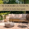 Custom Sunbrella Outdoor Cushion: Waterproof Patio Furniture Replacement Custom Sunbrella Outdoor Cushion: Waterproof Patio Furniture Replacement