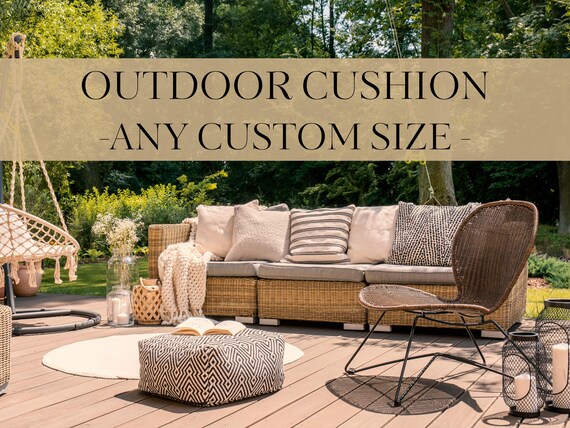 Custom Sunbrella Outdoor Cushion: Waterproof Patio Furniture Replacement