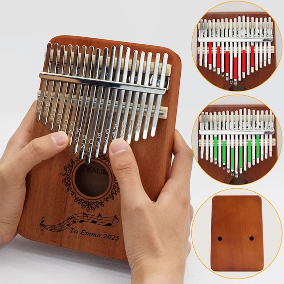 17-Key Personalized Kalimba | African Thumb Piano with Engraving | Unique Gift for Kids, Adults & Music Enthusiasts - Image 2