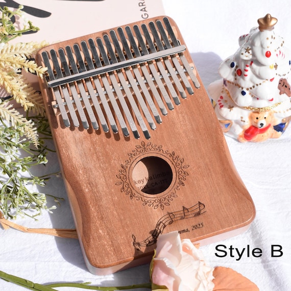 17-Key Personalized Kalimba | African Thumb Piano with Engraving | Unique Gift for Kids, Adults & Music Enthusiasts - Image 8