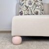 Light Pink Ball Furniture Legs: Solid Wood, IKEA Replacement Light Pink Ball Furniture Legs: Solid Wood, IKEA Replacement