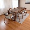 Walnut Live Edge Dining Table: Handcrafted Rustic Modern Furniture Walnut Live Edge Dining Table: Handcrafted Rustic Modern Furniture