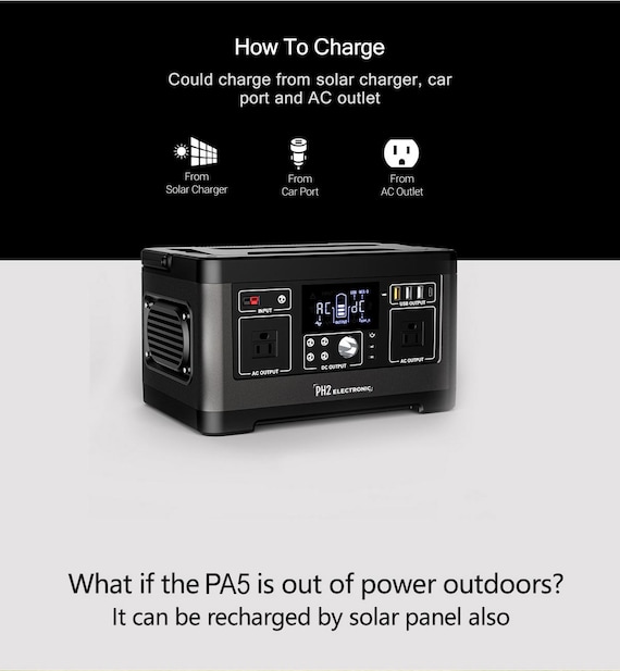 500W Portable Power Station  Solar Generator Power Bank Camping Emergency - Image 8