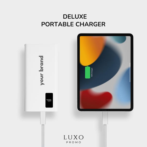 Custom Portable Charger – 20,000mAh Portable Charger with High-Capacity Charger, 22.5W Fast Charge, LED Display, Laser-Engraved Logo - Image 5