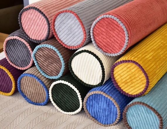 Corduroy Bolster Pillow Cover: Custom Piping, Lumbar Support