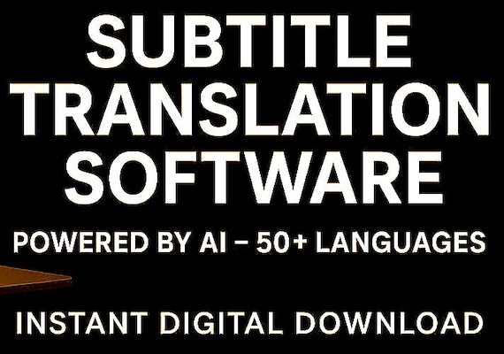 SRT Subtitle Translator Software | Instant Download | Multi-Language Video Caption Translation Tool | Windows PC License - Image 2