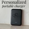 Personalized Portable Charger Custom Power Bank Teen Gift Ideas Tech Gift for Him Her Thin Magnetic Portable Charger Engraved Gift for Teen Personalized Portable Charger Custom Power Bank Teen Gift Ideas Tech Gift for Him Her Thin Magnetic Portable Charger Engraved Gift for Teen
