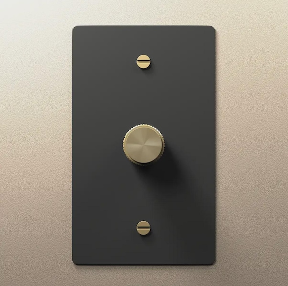 Toggle Light Switch, Dimmer & Outlet - Black Brass Cover Wall Plate - Elegant Home Decor, Electrical Socket Covers, Unique Switch Plates - Image 2
