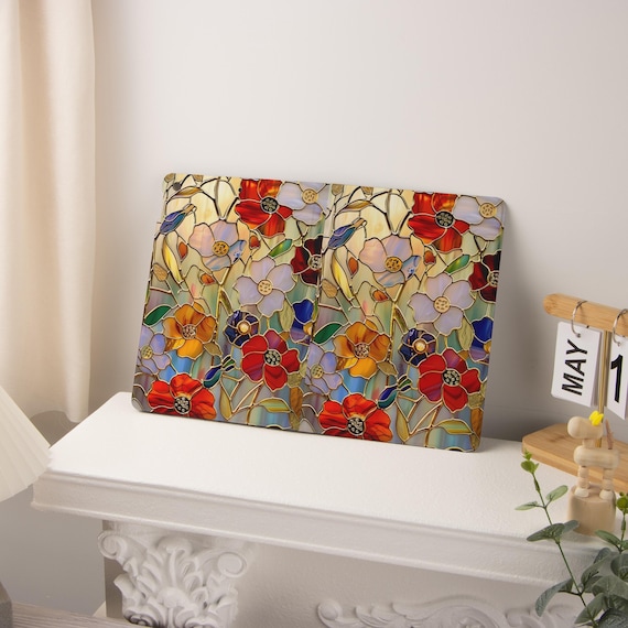 Stained Glass Flowers iPad Case, iPad Air 4/5/6 iPad 10/9/8/7 10.9" 10.5 10.2" iPad Pro 12.9'' 2022/2021 Pro 11" 13'' iPad Mini 6 Case Cover - Image 7