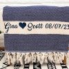 2nd Wedding Anniversary Gift, Cotton Anniversary Gift Blanket, 100% Cotton Wedding Blanket, Unique Gift For Mom, Custom Blanket for Couple 2nd Wedding Anniversary Gift, Cotton Anniversary Gift Blanket, 100% Cotton Wedding Blanket, Unique Gift For Mom, Custom Blanket for Couple