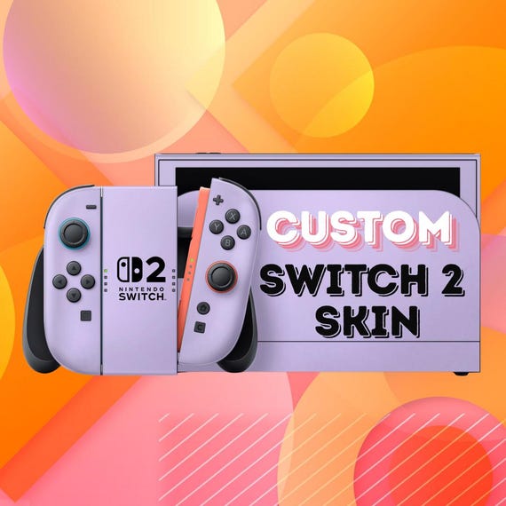 Custom Nintendo Switch 2 Skin  / Personalized Switch 2 Decal /  Gloss or Glitter Finish / Cute & Unique Console Wrap