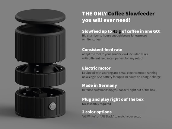 Electric Auto-Slowfeed Grinder Attachment - THE ONE Slowfeeder for all your grinders!