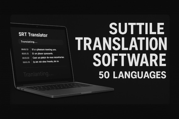 SRT Subtitle Translator Software | Instant Download | Multi-Language Video Caption Translation Tool | Windows PC License - Image 3