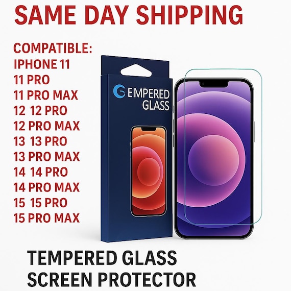 iPhone Screen Protector: HD Tempered Glass, Anti-Scratch, Case Friendly - Image 2