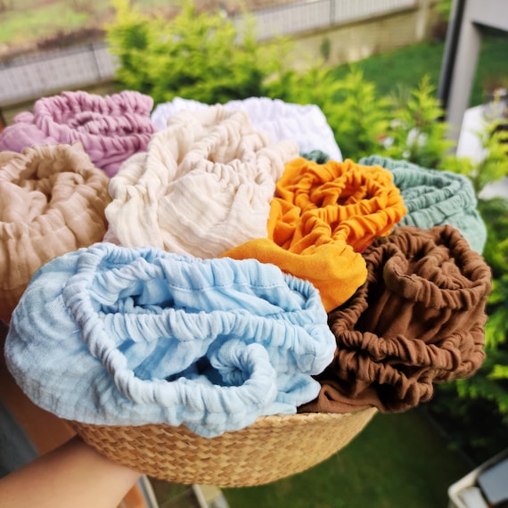 Muslin Sheets for Stokke Sleepi Cribs - Organic Cotton Fitted for Mini V2 V3 Junior - Image 2