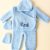 Personalized baby birth set – Knitted bra with embroidered name + pants, hat – Birth gift for girl and boy 0-3 months