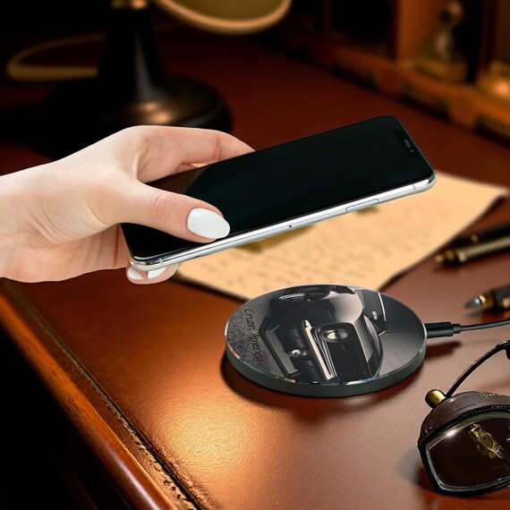 Wireless Charger 1969 Chevy Camaro, Car Lover Gift, Vintage Car Decor, Auto Enthusiast Accessory, Retro Tech - Image 2
