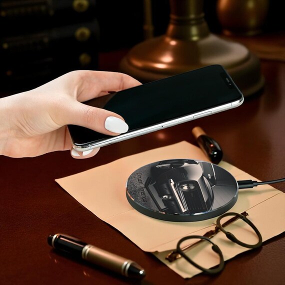 Wireless Charger 1969 Chevy Camaro, Car Lover Gift, Vintage Car Decor, Auto Enthusiast Accessory, Retro Tech - Image 4