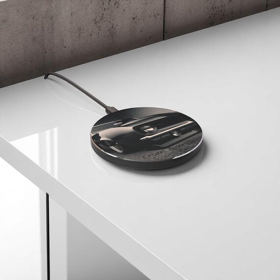 Wireless Charger 1969 Chevy Camaro, Car Lover Gift, Vintage Car Decor, Auto Enthusiast Accessory, Retro Tech - Image 5